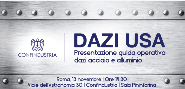 Dazi USA acciaio e alluminio: presentazione Guida operativa per le imprese